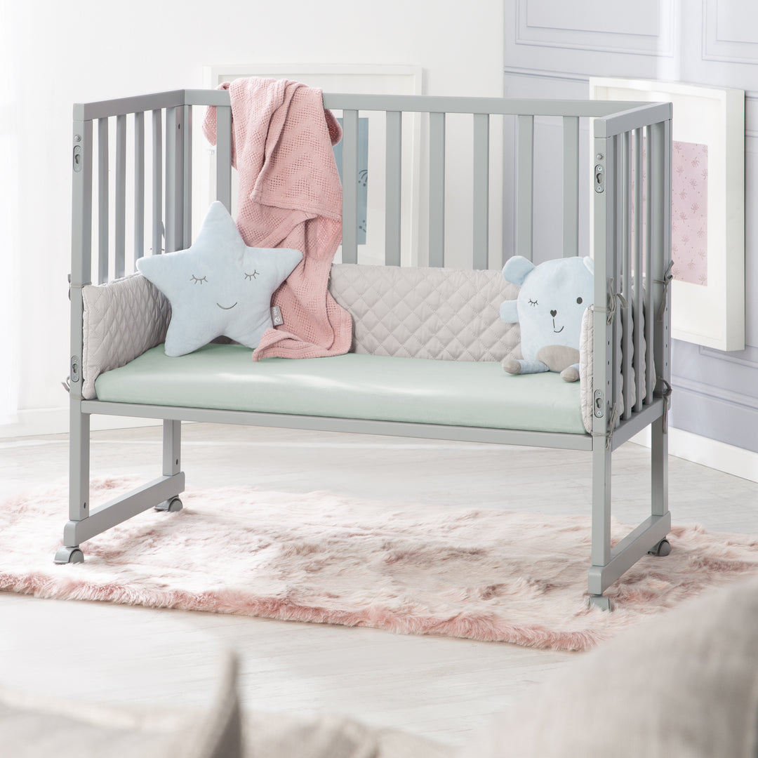 Spannbettlaken 'Lil Planet' - Single Jersey - Bio-Baumwolle - Frosty Green – Milieubild (2/14)