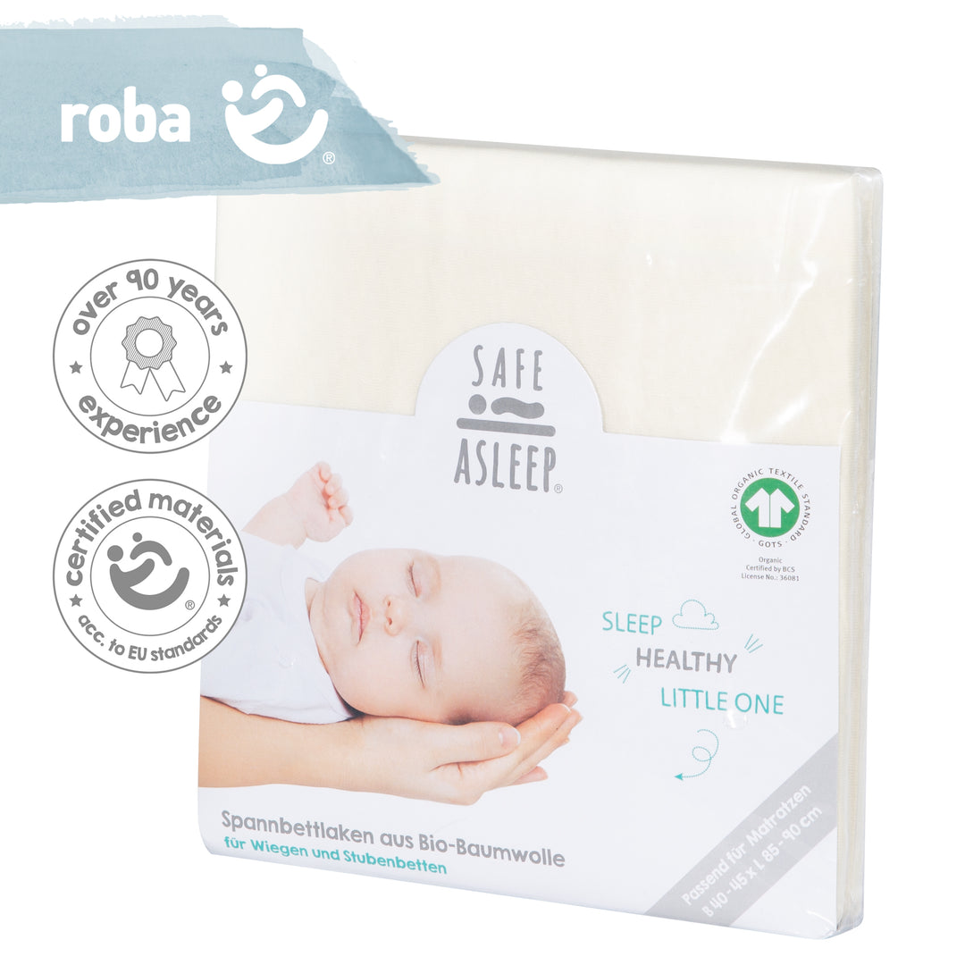 Drap-housse 'safe asleep®' - Single jersey coton - Certifié - Canadian white – Détourage (9/11)