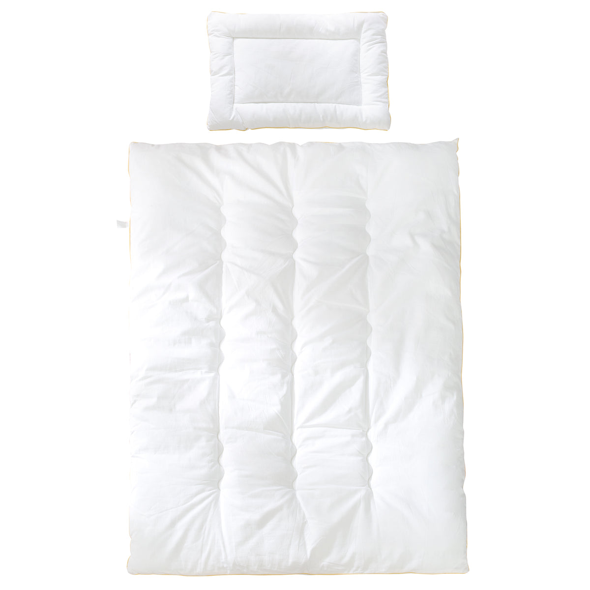 Cubrecama acolchado infantil, para todas las estaciones Bebé-Set (funda interior), blanco, manta 100 x 135 cm y cojín 40 x 60 cm – Recorte (1/7)
