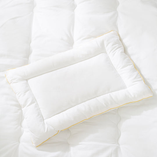 Couvre-lit matelassé enfant, toutes saisons Bébé-Set (enveloppe intérieure), blanc, couverture 100 x 135 cm et coussin 40 x 60 cm – Photo d'ambiance (5/7)