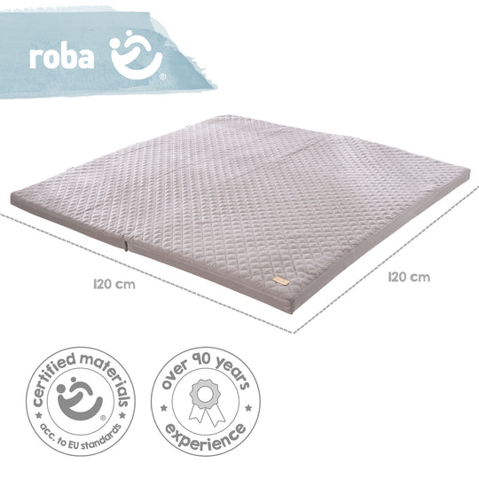 Spiel- & Krabbelmatratze 'roba Style' 60 x 120 cm, klappbar zu 120 x 120 cm – Infografik (6/10)
