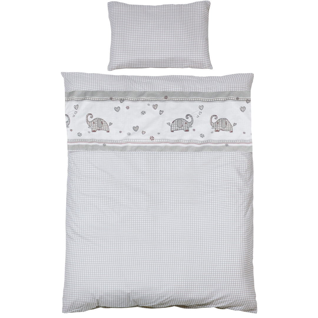 Complete Bed Set 'Jumbotwins', 70 x 140 cm, White, incl. Bedding, Canopy, Nest Bumper & Mattress – Cutout (2/7)