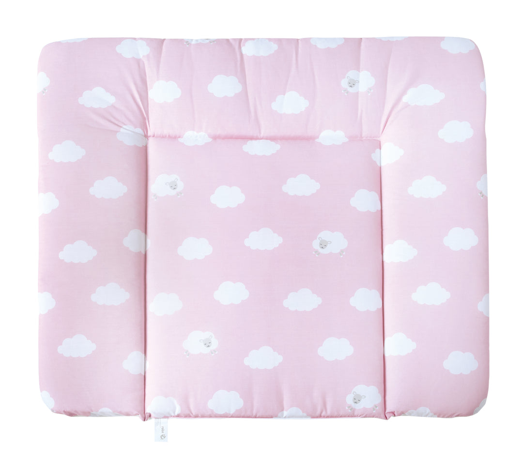 Wickelauflage 'Kleine Wolke rosa',  85 x 75 cm, weiche Wickelunterlage, PU beschichtet – Freisteller (1/1)