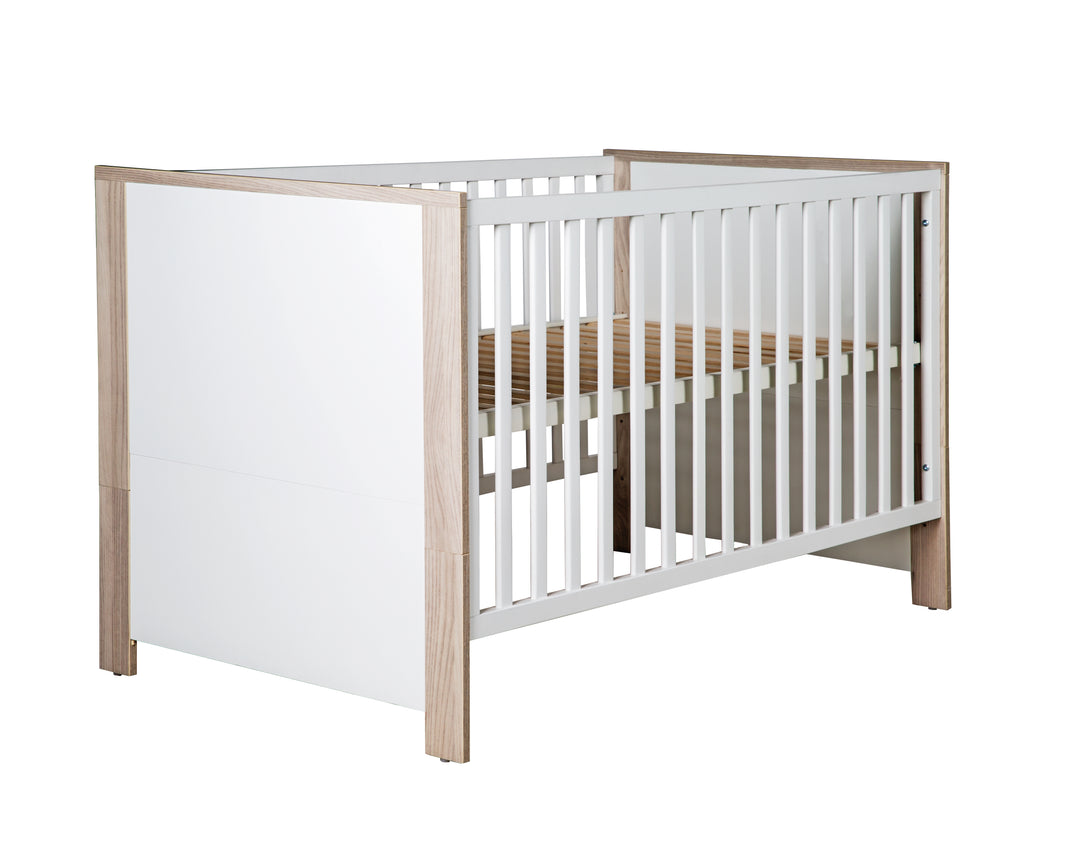 Bettset 'Olaf' inkl. Kombi-Bett 70 x 140 cm, Umbauseiten & Bettkasten, Luna Elm/weiß – Produktbild (2/5)