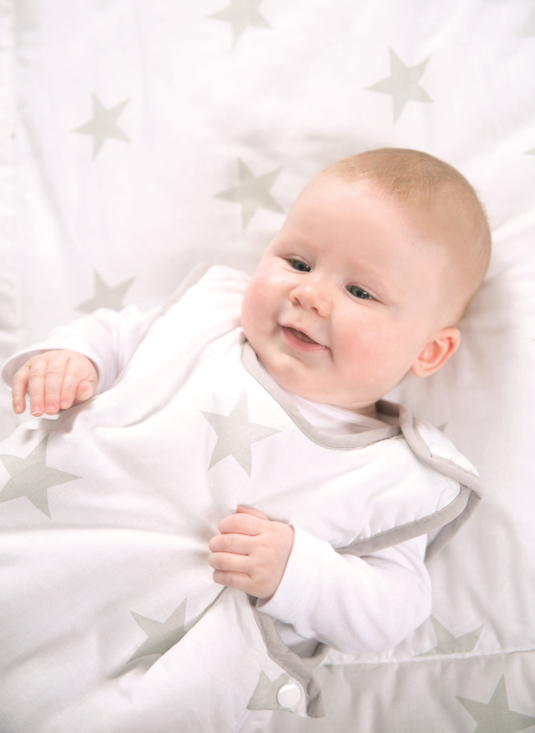 Schlafsack 'Little Stars', 70 - 110 cm, ganzjähriger Babyschlafsack, atmungsaktive Baumwolle, unisex – Produktbild (3/5)