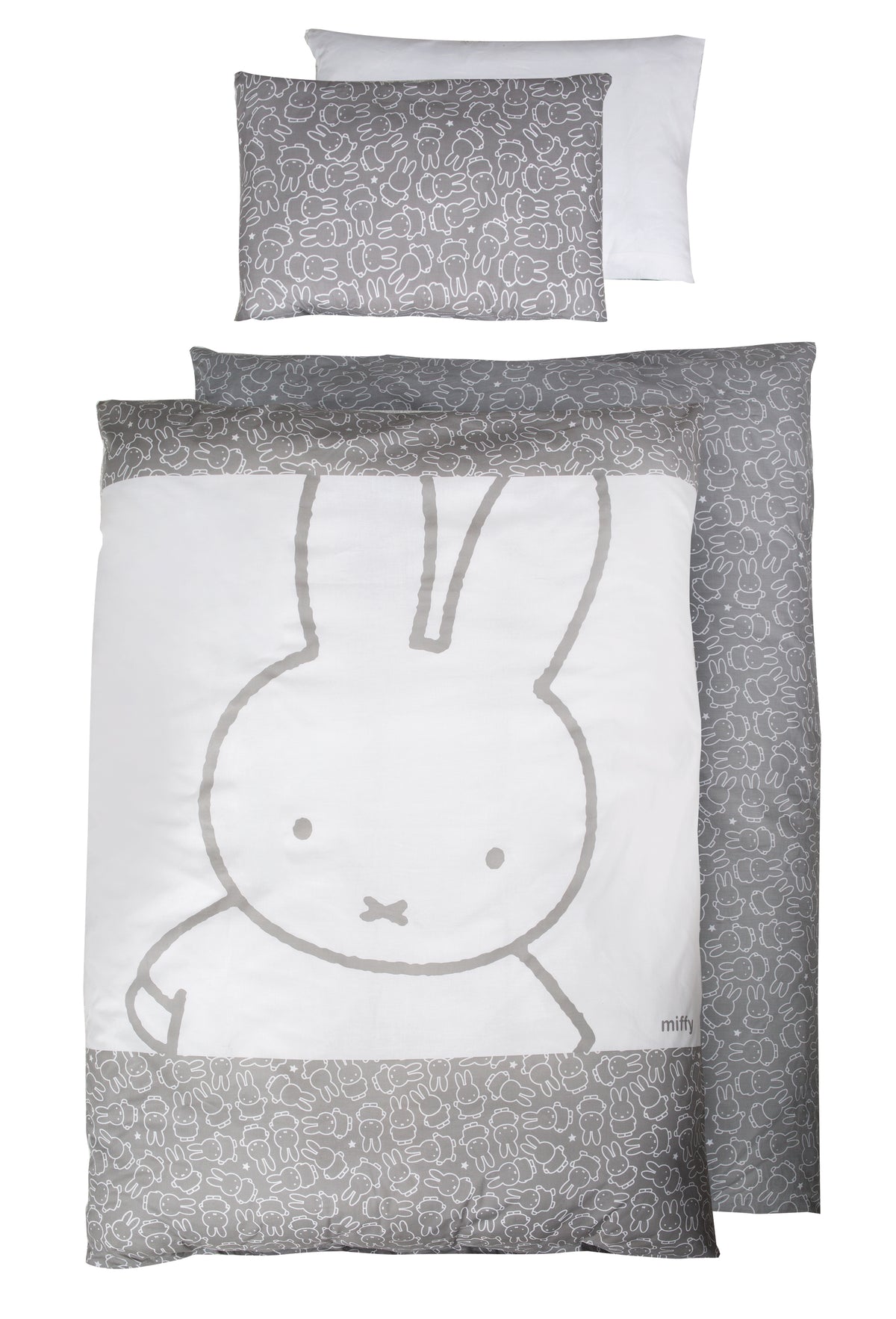Biancheria da letto reversibile 'miffy®', 2pezzi, biancheria per letto bambini 100 x 135 cm, 100 % cotone – Ritaglio (1/3)