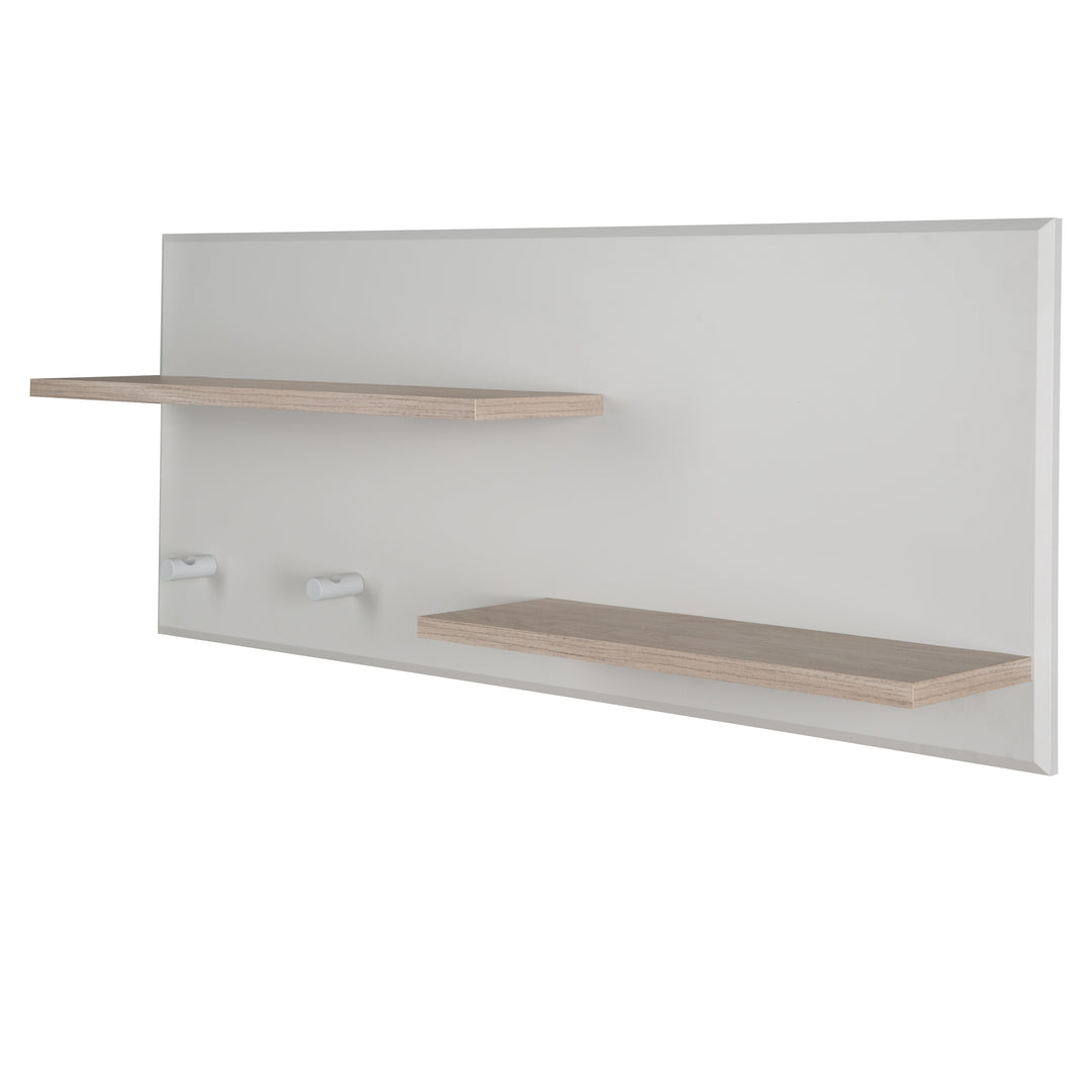Étagère murale 'Helene', assorti pour commode à langer 'Helene', pour chambre de bébé et d'enfant, gris clair – Détourage (1/5)