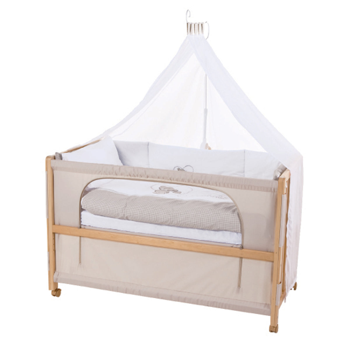 Room Bed 'Liebhabär', 60 x 120 cm, Bedside Crib for Parents' Bed with Complete Accessories/Equipment – Cutout (1/6)