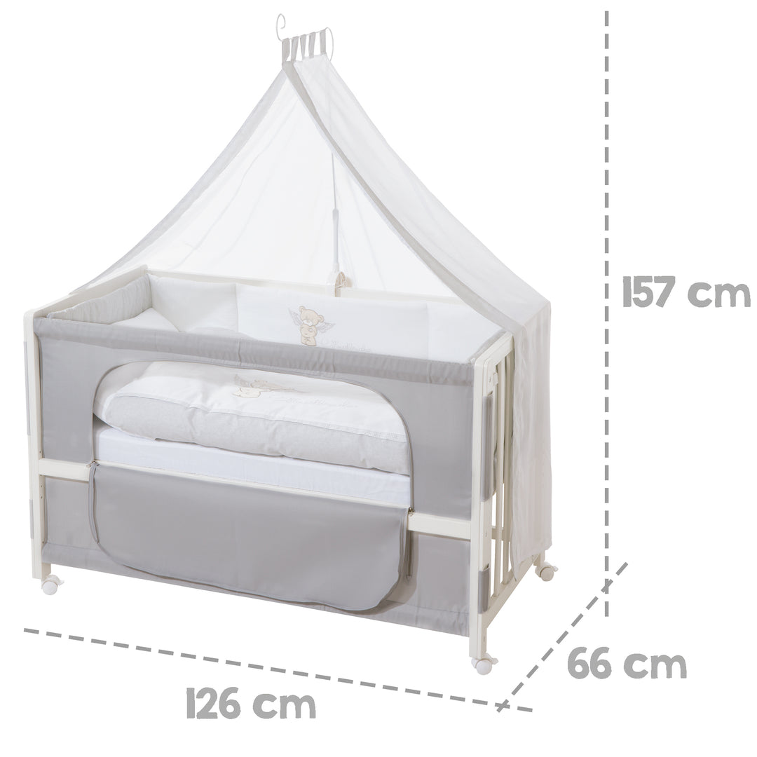 Room bed 'Heartbreaker', 60 x 120 cm, lit cododo pour lit parental, complète équipement – Infographie (3/7)