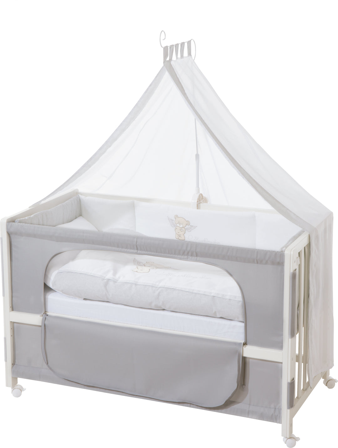 Room bed 'Heartbreaker', 60 x 120 cm, lettino da co-sleeping per letto matrimoniale, completa dotazione – Ritaglio (1/7)