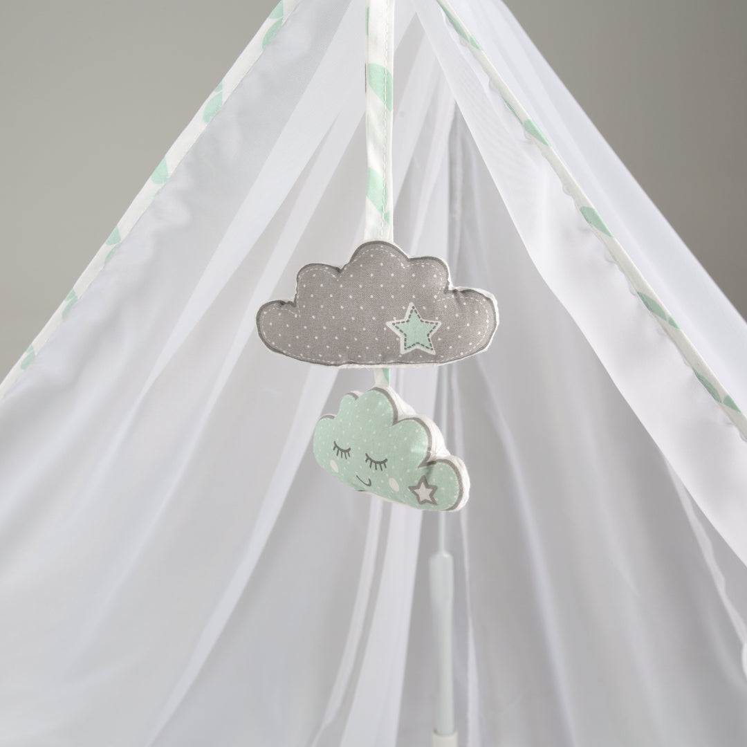 Room bed 'Happy Cloud', 60 x 120 cm, lettino da co-sleeping per letto matrimoniale, completa dotazione – Foto di dettaglio (2/7)