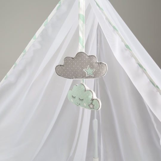 Room bed 'Happy Cloud', 60 x 120 cm, lettino da co-sleeping per letto matrimoniale, completa dotazione – Foto di dettaglio (2/7)