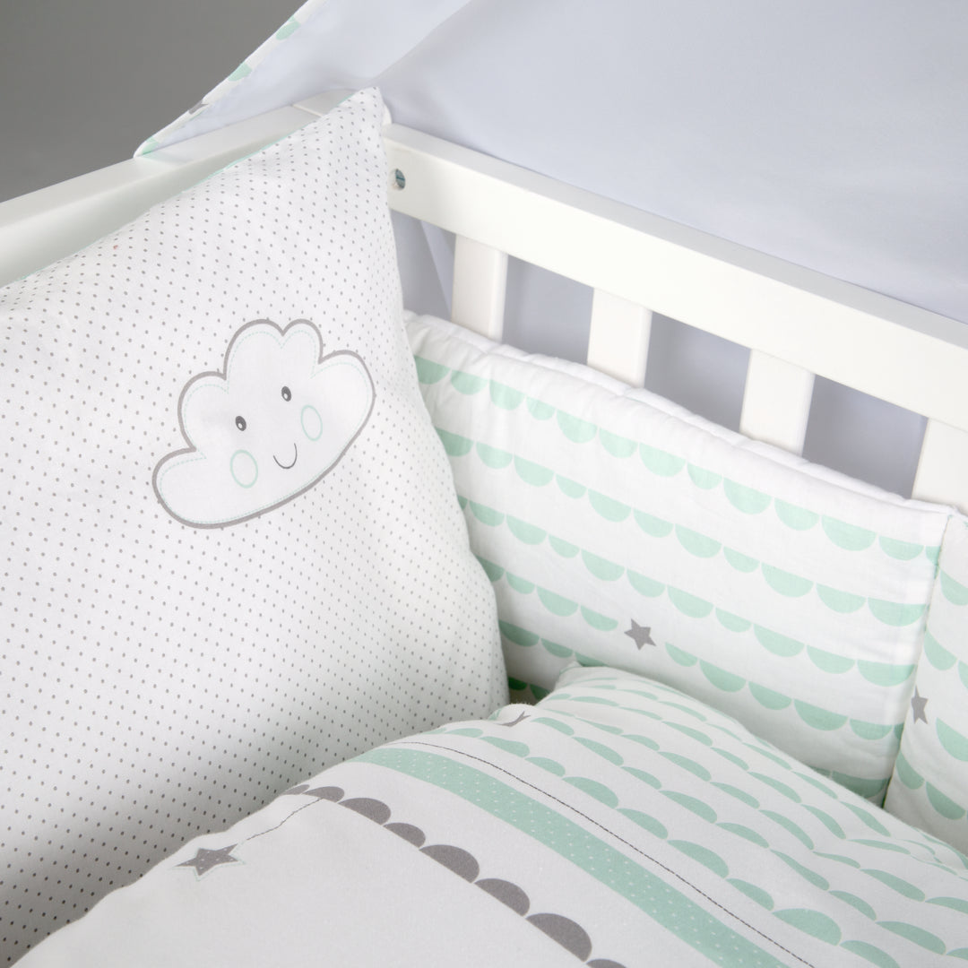 Room bed 'Happy Cloud', 60 x 120 cm, lettino da co-sleeping per letto matrimoniale, completa dotazione – Foto di dettaglio (6/7)