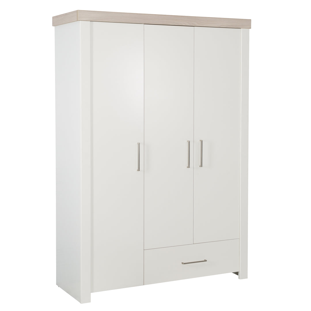 Zimmerset 'Lucy' 3-teilig, inkl. Kombi-Kinderbett 70 x 140, Wickelkommode & Schrank 3-türig – Freisteller (13/17)