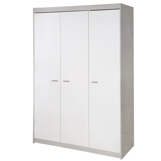 Kleiderschrank 'Julia', 3-türiger Drehtürenschrank inkl. 1 Kleiderstange & 6 Böden – Freisteller (1/5)