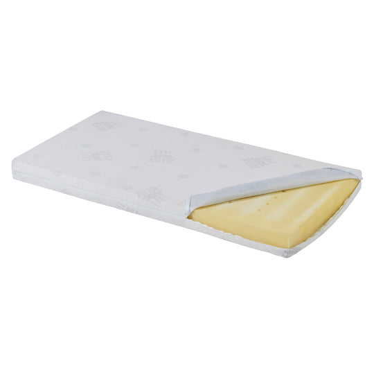 Room Bed 'safe asleep®', 60 x 120 cm, 'stars grey', Bedside Crib incl. Accessories/Equipment, White Lacquered – Cutout (7/14)