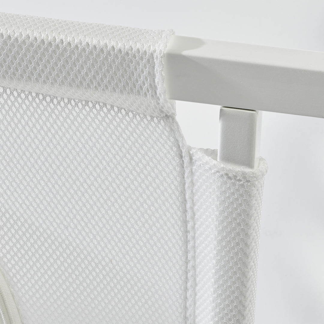 Room Bed 'safe asleep®', 60 x 120 cm, 'stars grey', Bedside Crib incl. Accessories/Equipment, White Lacquered – Detail Image (10/14)