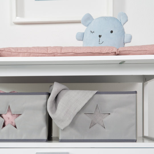 Changing Table 'Hamburg' with Changing Top Attachment, 2 Doors, 2 Boxes & Wall Mount, Changing Height 92 cm – Detail Image (8/10)