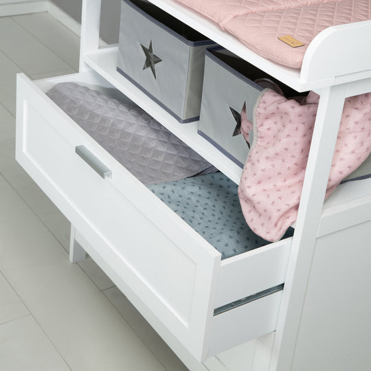 Zimmerset inkl. Wickelkommode 'Hamburg' & Beistellbett 60 x 120 cm inkl. Lattenrost – Detailbild (18/21)