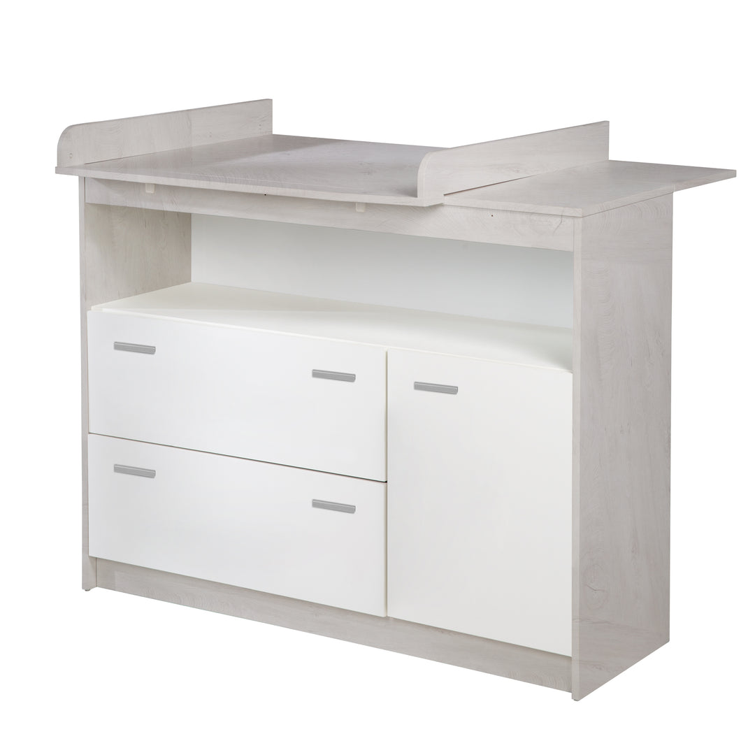 Möbelset 'Julia' 2-teilig, inkl. Kombi-Kinderbett 70 x 140 cm & Wickelkommode breit – Freisteller (8/16)