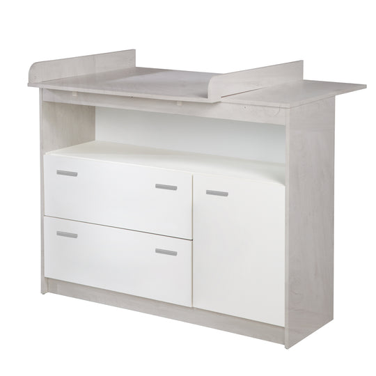 Möbelset 'Julia' 2-teilig, inkl. Kombi-Kinderbett 70 x 140 cm & Wickelkommode breit – Freisteller (8/16)