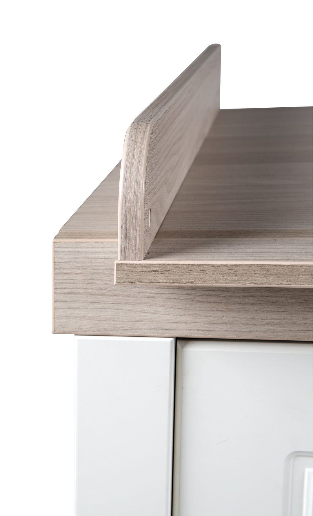 Zimmerset 'Felicia' inkl. Kombi-Bett 70 x 140 cm, Wickelkommode & 3-türigem Schrank, Luna Elm / weiß – Detailbild (18/21)