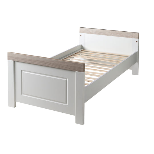 Kinderzimmerset 'Felicia' inkl. Kombi-Bett 70 x 140 cm, Wickelkommode & 3-türigem Schrank, Luna Elm/weiß – Freisteller (14/17)