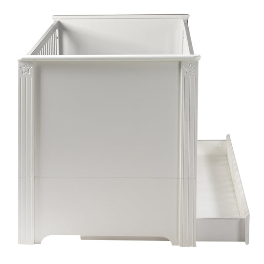 Lettino combinato 'Maxi', 70 x 140 cm, 3posizioni regolabile in altezza, trasformabile per letto junior – Ritaglio (8/13)