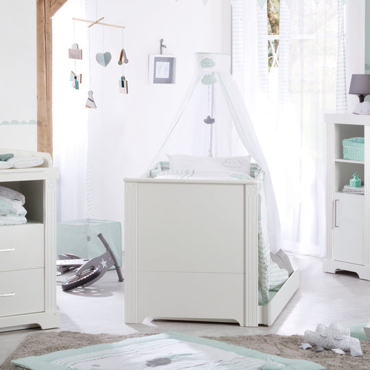 Lettino combinato 'Maxi', 70 x 140 cm, 3posizioni regolabile in altezza, trasformabile per letto junior – Foto d'ambiente (3/13)