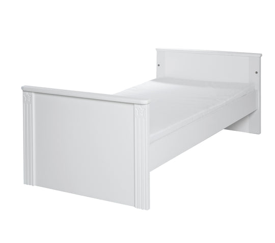 Ensemble de mobilier enfant 'Maxi' blanc incl. lit combiné, 70 x 140 cm & large commode à langer – Détourage (5/11)