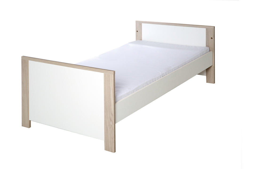 Kombi-Kinderbett 'Olaf', 70 x 140 cm, höhenverstellbar, 3 Schlupfsprossen, umbaubar – Freisteller (6/8)