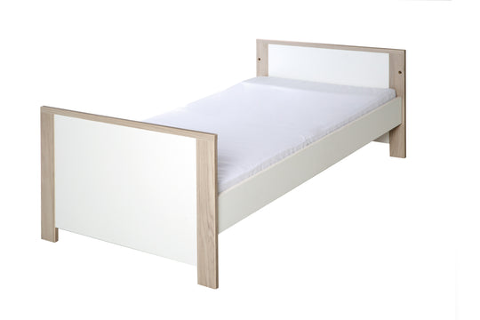 Kombi-Kinderbett 'Olaf', 70 x 140 cm, höhenverstellbar, 3 Schlupfsprossen, umbaubar – Freisteller (6/8)