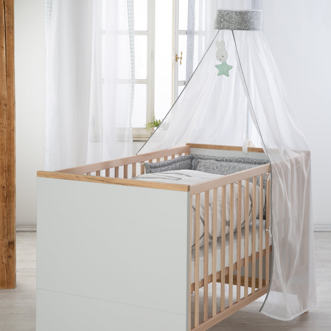 Kombi-Kinderbett 'Caro', 70 x 140 cm, höhenverstellbar, mitwachsend, 3 Schlupfsprossen, umbaubar – Milieubild (5/8)