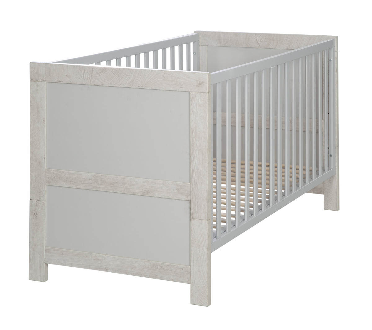 Lettino combinato 'Mila', 70 x 140 cm, regolabile/trasformabile per letto per ragazzi, che cresce con il bambino, 3 sbarre removibili – Ritaglio (1/10)