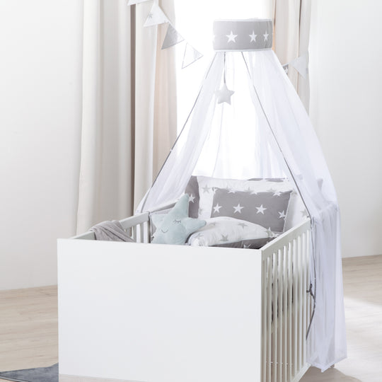 Möbelset 'Julia' 2-teilig, inkl. Kombi-Kinderbett 70 x 140 cm & Wickelkommode breit – Milieubild (7/16)