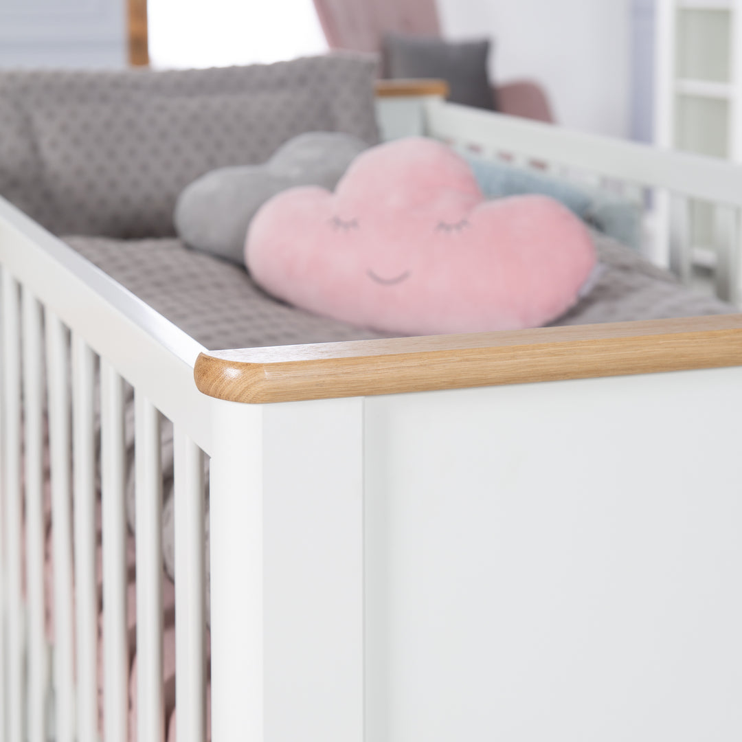 Children's Room Set 'Ava' 3-Piece, incl. Children's Bed 70x140 cm, Changing Table & Cabinet 3-Door – Detail Image (5/23)