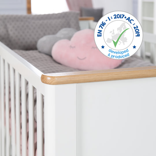 Children's Room Set 'Ava' 3-Piece, incl. Children's Bed 70x140 cm, Changing Table & Cabinet 3-Door – Infographic (8/23)