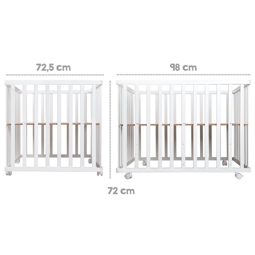 Parc 'Sternenzauber gris', 75 x 100 cm, parc incl. gris protection intérieure – Infographie (3/6)