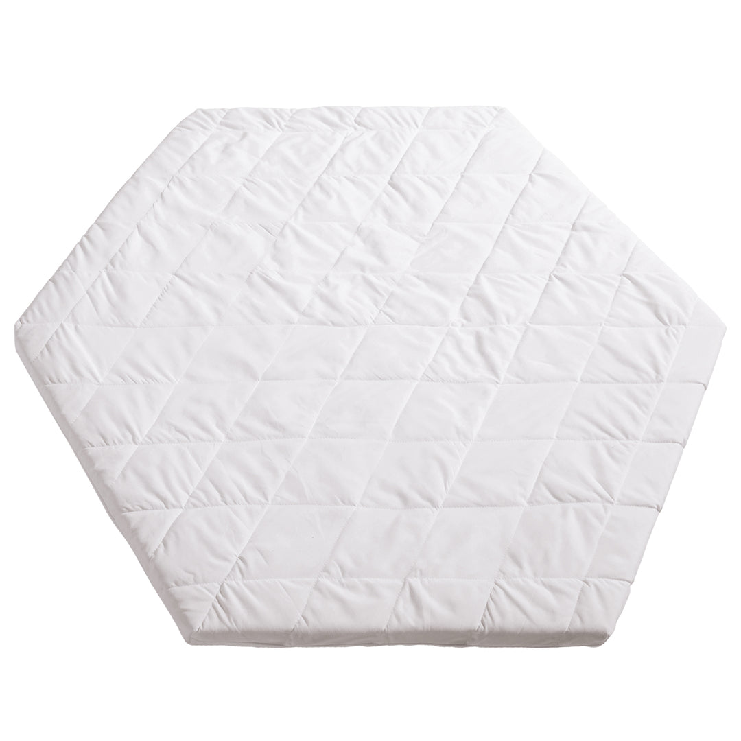 Parc 'roba Style', 6côtés, incl. gris protection intérieure & roulettes, bois blanc – Détourage (13/15)
