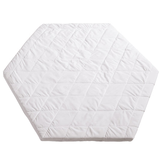 Parc 'roba Style', 6côtés, incl. gris protection intérieure & roulettes, bois blanc – Détourage (13/15)