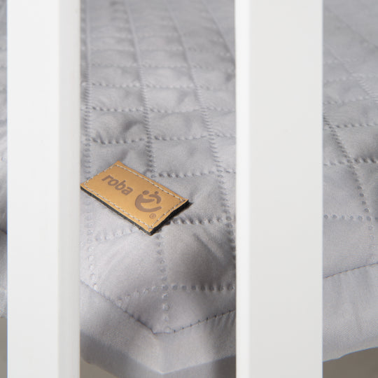 Parc 'roba Style', 6côtés, incl. gris protection intérieure & roulettes, bois blanc – Photo de détail (2/15)