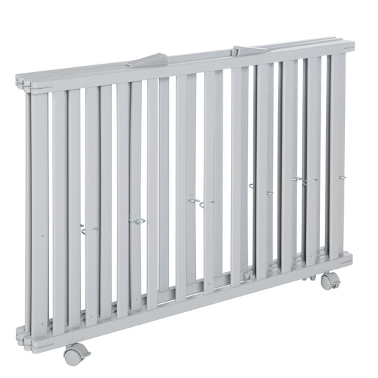 Parc pliable, taupe, 75 x 100 cm, peu encombrant parc incl. roulettes – Détourage (4/12)
