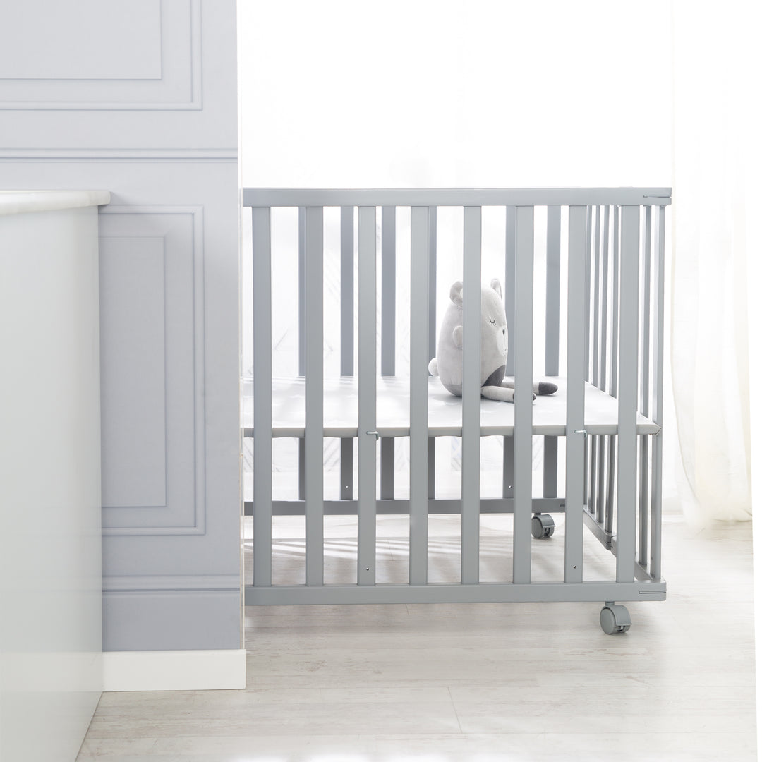 Parc pliable, taupe, 75 x 100 cm, peu encombrant parc incl. roulettes – Photo d'ambiance (6/12)