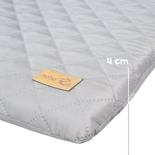 Hausbett 60 x 120 cm, FSC zertifiziert, taupe, 6-fach verstellbar, als Baby- & Beistellbett geeignet – Infografik (11/13)