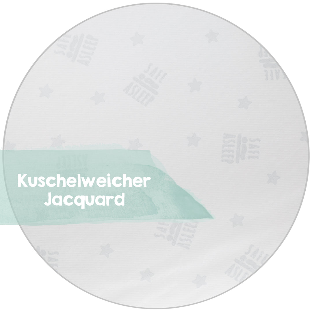 Keilkissen 'safe asleep®', Air, LxBxH: 60 x 35 x 8,5 cm, mit Jacquard-Bezug, gelochter Matratzenkern – Infografik (5/10)