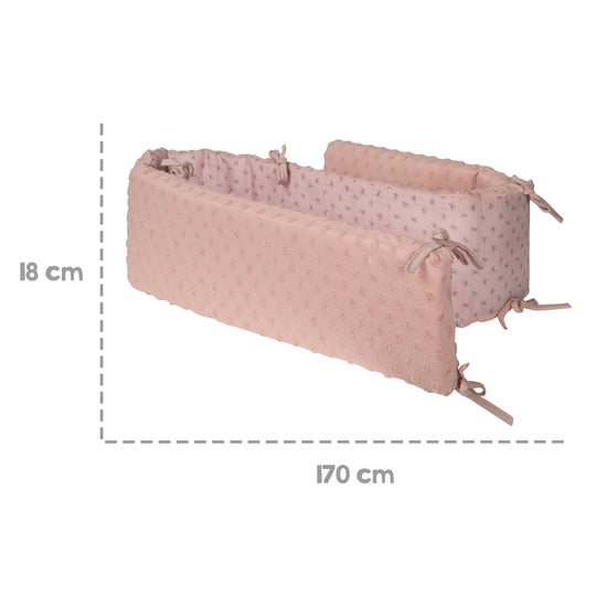Organic Nestchen 'Lil Planet' für Betten 60 x 120 - 70 x 140 cm - Bio-Baumwolle - Rosa – Infografik (5/7)
