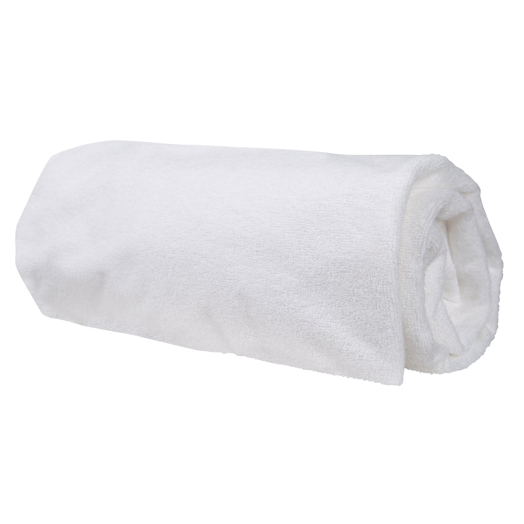 Protège-matelas 'safe asleep®' avec protection contre l'humidité, en blanc tissu éponge – Détourage (1/5)