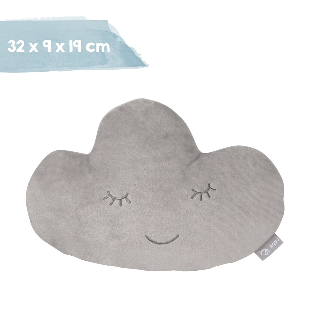 Kuschelkissen Wolke 'roba Style', Silbergrau, flauschiges Dekokissen für Baby- & Kinderzimmer – Infografik (7/7)