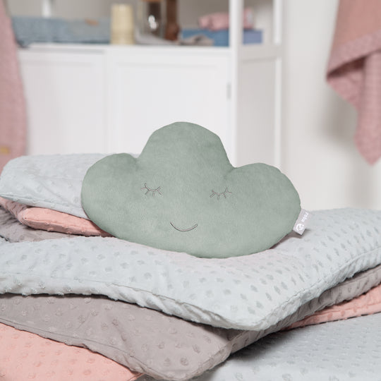Kuschelkissen Wolke 'roba Style' frosty green, flauschiges Dekokissen für Baby- & Kinderzimmer – Milieubild (2/5)