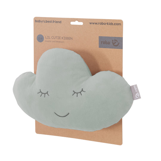 Kuschelkissen Wolke 'roba Style' frosty green, flauschiges Dekokissen für Baby- & Kinderzimmer – Produktbild (4/5)